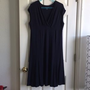 Talbots Navy Effortless Dress